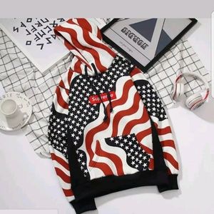 USA supreme box logo hoodie